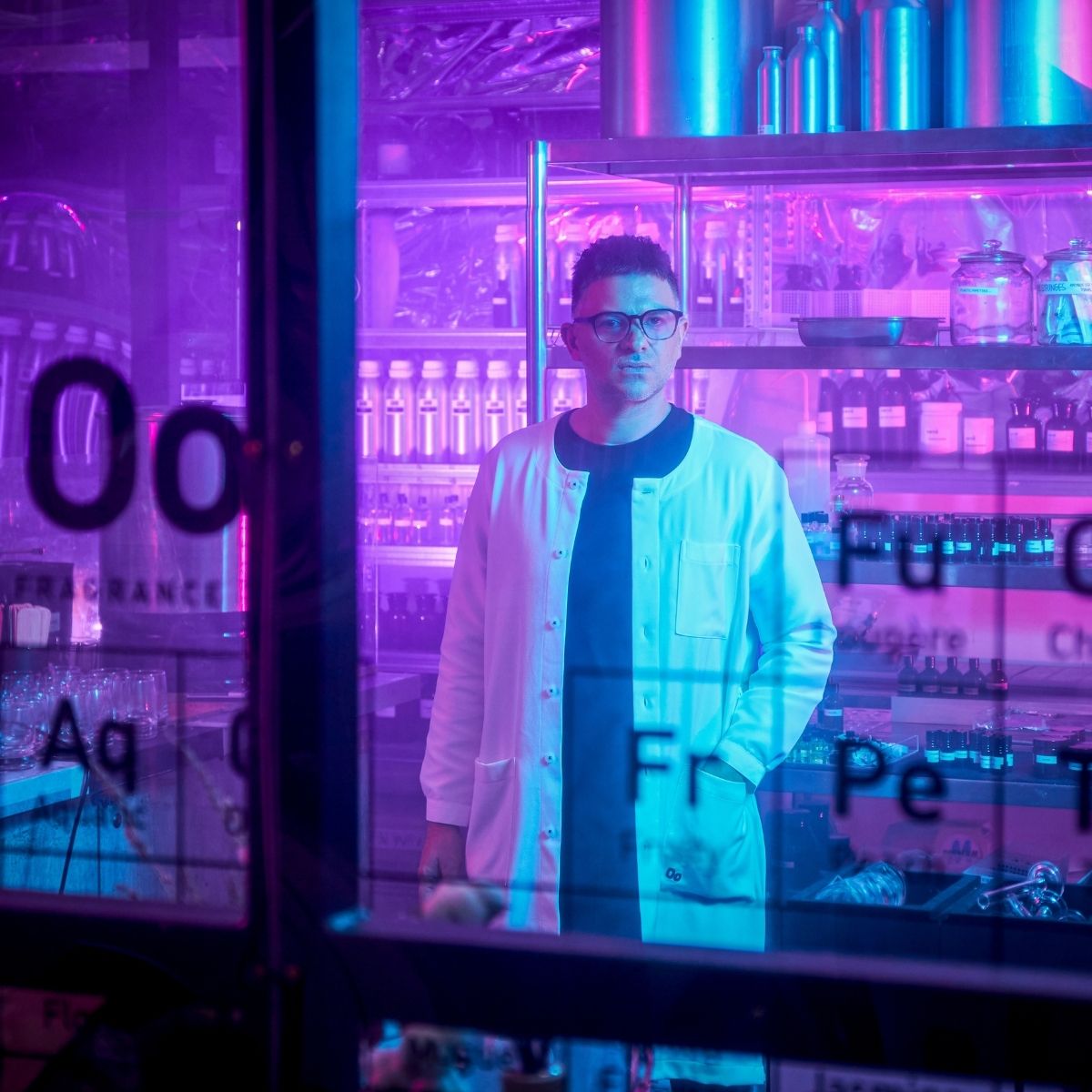 Dan Terry Jacobson inside Oo La Lab