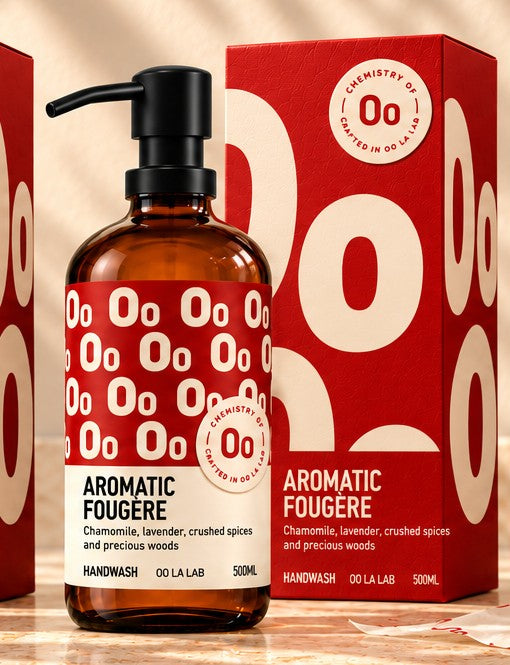 Aromatic Fougère festive red handwash and gift carton